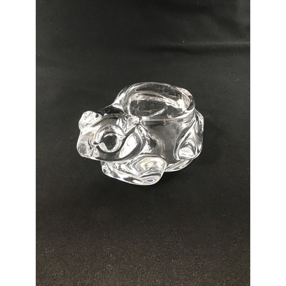 Vintage Indiana Glass Clear Glass Frog Votive Tea Light Candle Holder